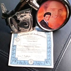 2 Elvis Presley motorcycle plaques. Heartbreaker & Dream Maker